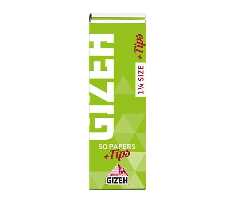 Papelillos Gizeh Verde Super Fine 1 1/4 + Tips - OGineers